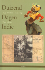 Duizend dagen Indi | Vormgeving: Aspekt Graphics, gouache: Legong danseres, door Gerard Pieter Adolfs (1898-1968)  Eveline Borntraeger-Stoll