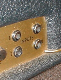 Inputs van de Marshall JMP MkII Super Lead | Foto: Access Music, Missoula MT